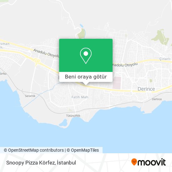 Snoopy Pizza Körfez harita