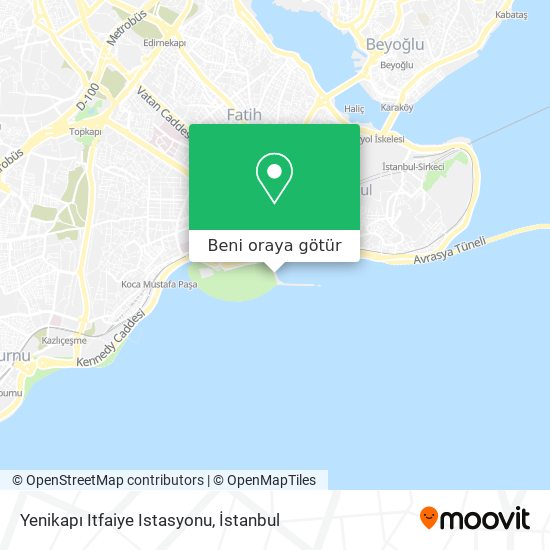 Yenikapı Itfaiye Istasyonu harita