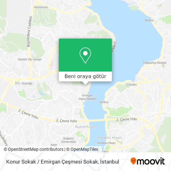 Konur Sokak / Emirgan Çeşmesi Sokak harita