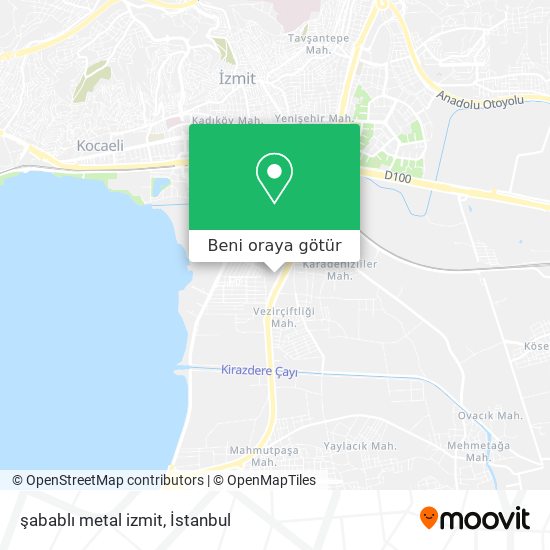 şabablı metal izmit harita