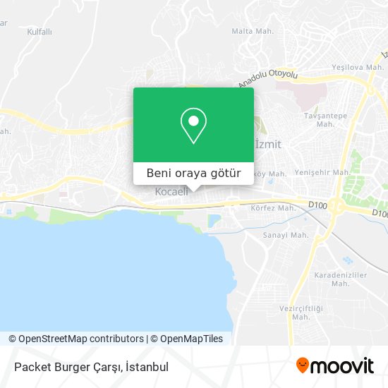Packet Burger Çarşı harita