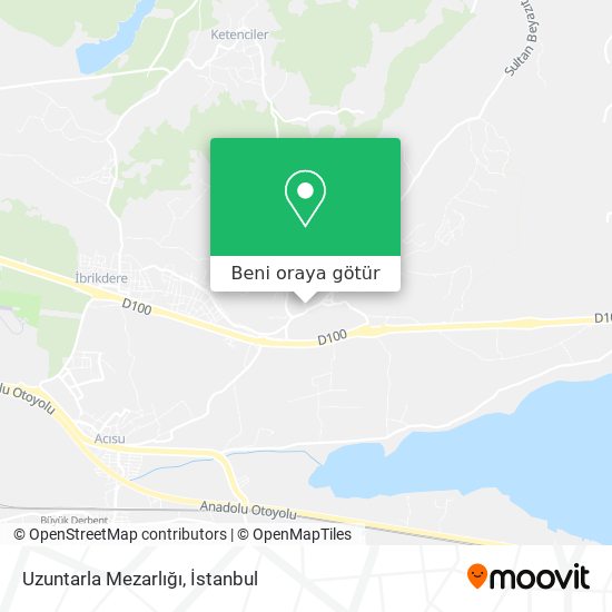 Uzuntarla Mezarlığı harita