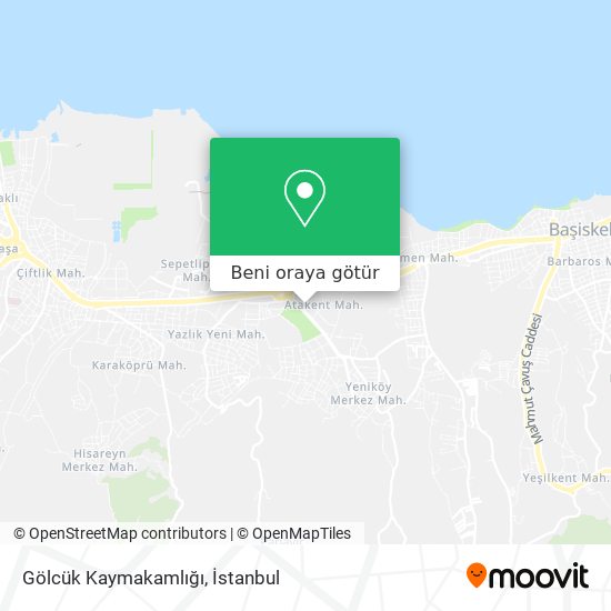 Gölcük Kaymakamlığı harita