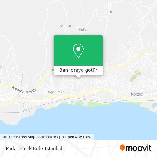 Radar Emek Büfe harita