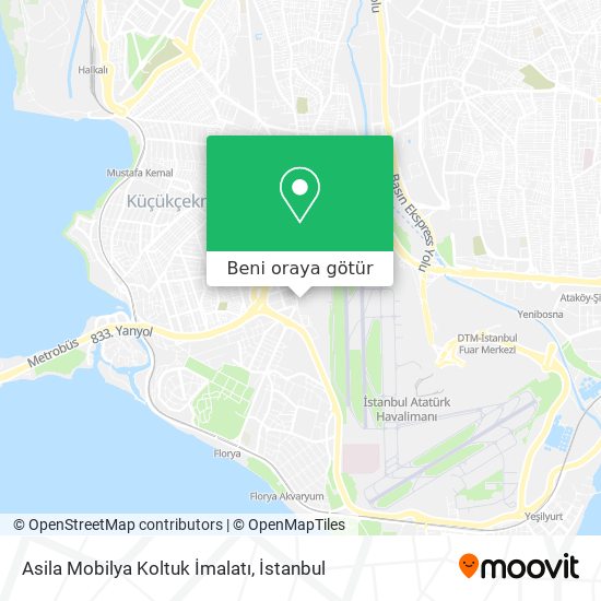 Asila Mobilya Koltuk İmalatı harita