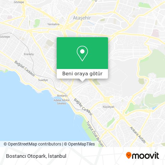 Bostancı Otopark harita
