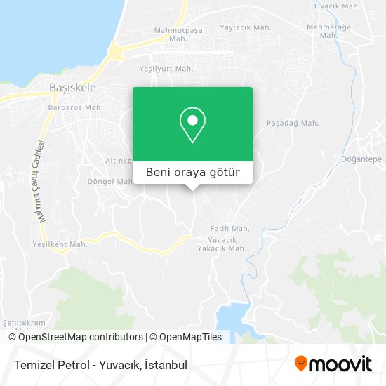 Temizel Petrol - Yuvacık harita