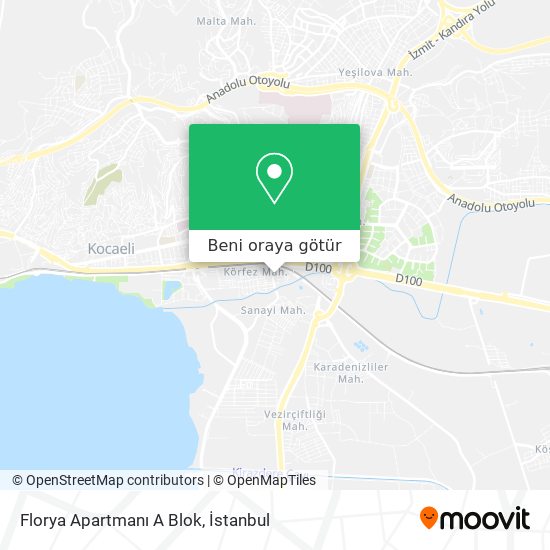 Florya Apartmanı A Blok harita
