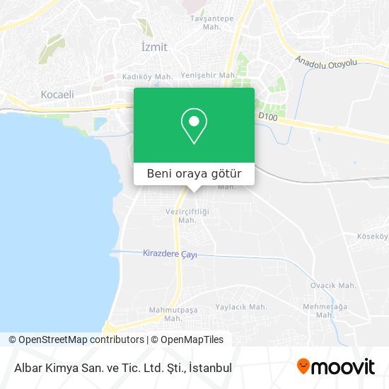 Albar Kimya San. ve Tic. Ltd. Şti. harita