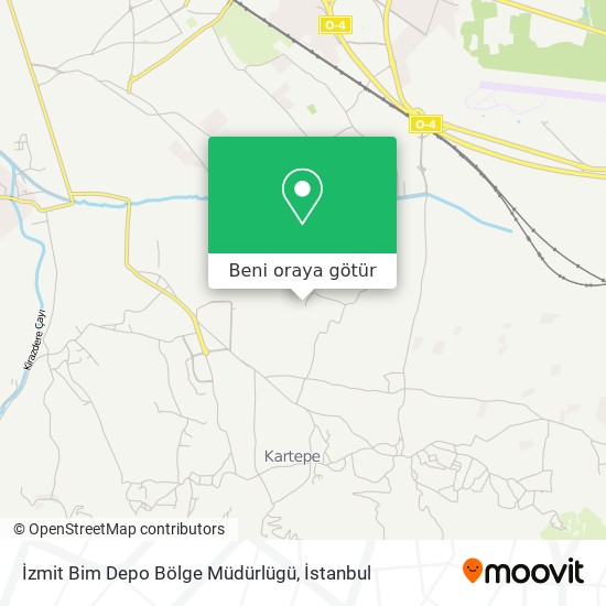 İzmit Bim Depo Bölge Müdürlügü harita