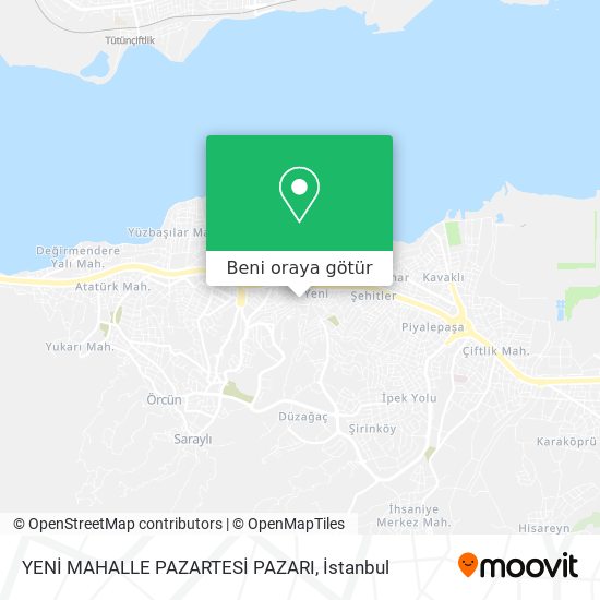 YENİ MAHALLE PAZARTESİ PAZARI harita