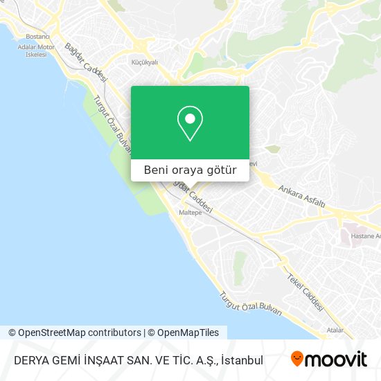DERYA GEMİ İNŞAAT SAN. VE TİC. A.Ş. harita