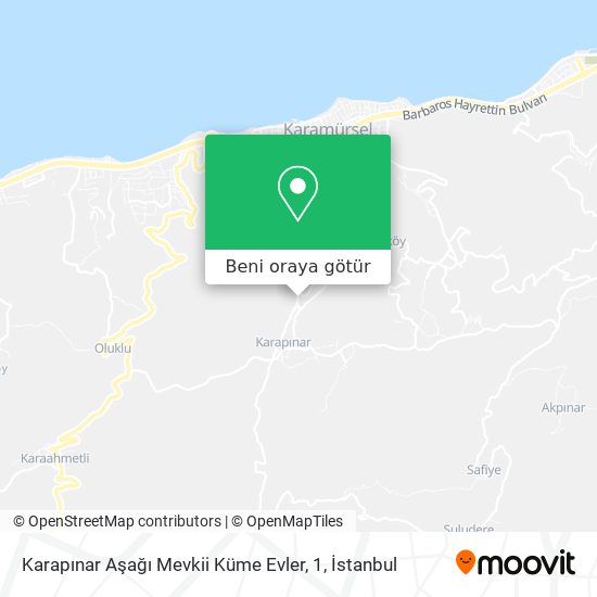 Karapınar Aşağı Mevkii Küme Evler, 1 harita