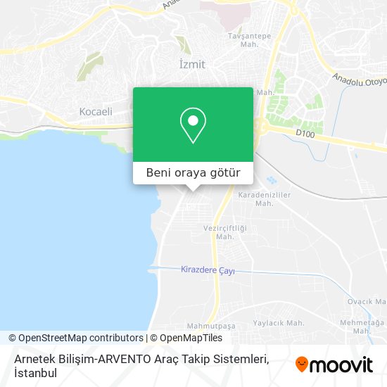 Arnetek Bilişim-ARVENTO Araç Takip Sistemleri harita