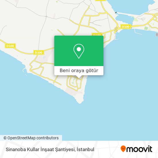 Sinanoba Kullar İnşaat Şantiyesi harita