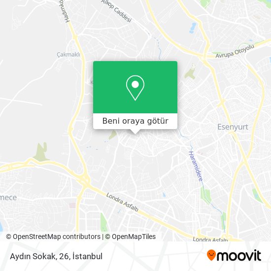 Aydın Sokak, 26 harita