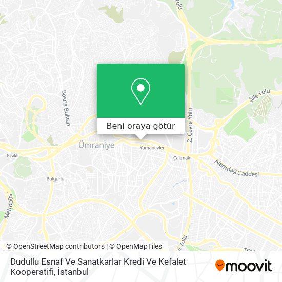 Dudullu Esnaf Ve Sanatkarlar Kredi Ve Kefalet Kooperatifi harita