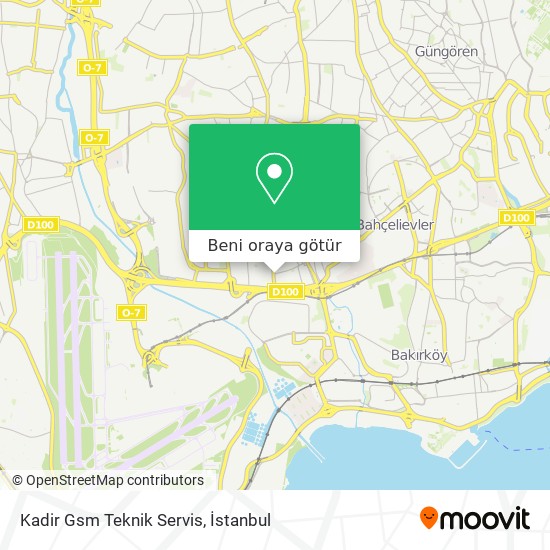 Kadir Gsm Teknik Servis harita