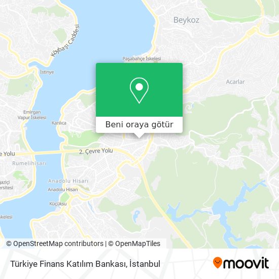 Türkiye Finans Katılım Bankası harita