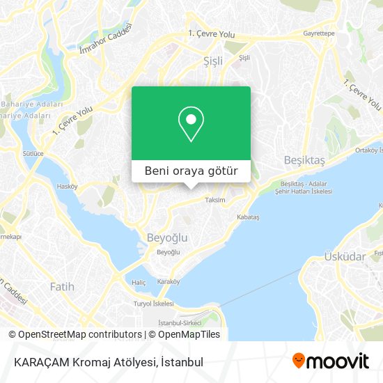 KARAÇAM Kromaj Atölyesi harita