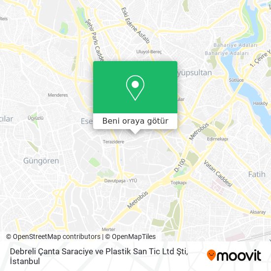 Debreli Çanta Saraciye ve Plastik San Tic Ltd Şti harita