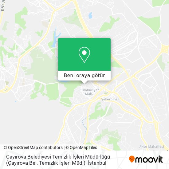 Çayırova Belediyesi Temizlik İşleri Müdürlüğü (Çayırova Bel. Temizlik İşleri Müd.) harita