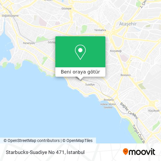 Starbucks-Suadiye No 471 harita