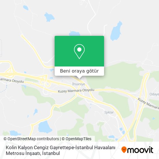 Kolin Kalyon Cengiz Gayrettepe-İstanbul Havaalanı Metrosu İnşaatı harita