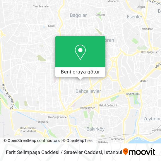 Ferit Selimpaşa Caddesi / Sıraevler Caddesi harita