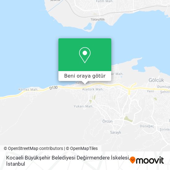 Kocaeli Büyükşehir Belediyesi  Değirmendere İskelesi harita