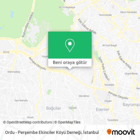 Ordu - Perşembe Ekinciler Köyü Derneği harita