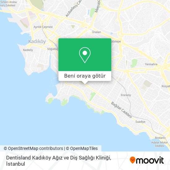 Dentisland Kadıköy Ağız ve Diş Sağlığı Kliniği harita