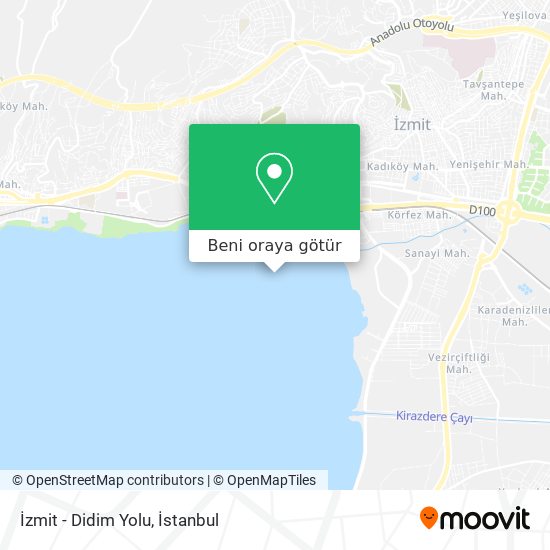 İzmit - Didim Yolu harita