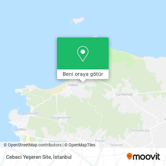 Cebeci Yeşeren Site harita