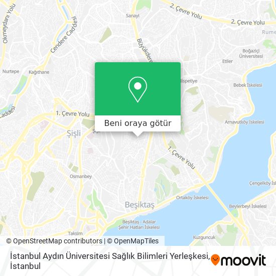 İstanbul Aydın Üniversitesi Sağlık Bilimleri Yerleşkesi harita