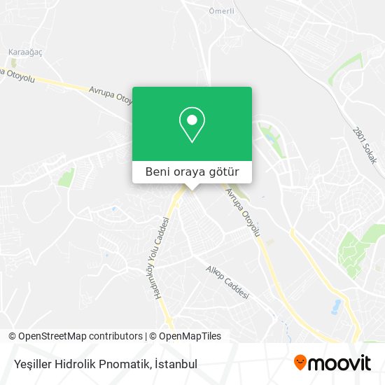 Yeşiller Hidrolik Pnomatik harita