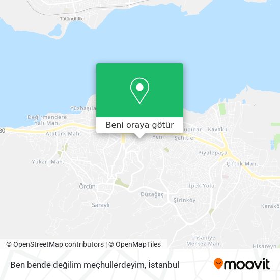Ben bende değilim meçhullerdeyim harita
