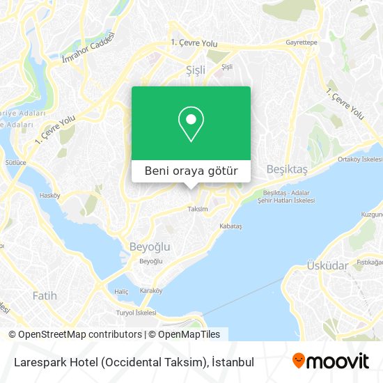 Larespark Hotel (Occidental Taksim) harita