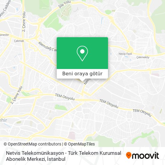 Netvis Telekomünikasyon - Türk Telekom Kurumsal Abonelik Merkezi harita