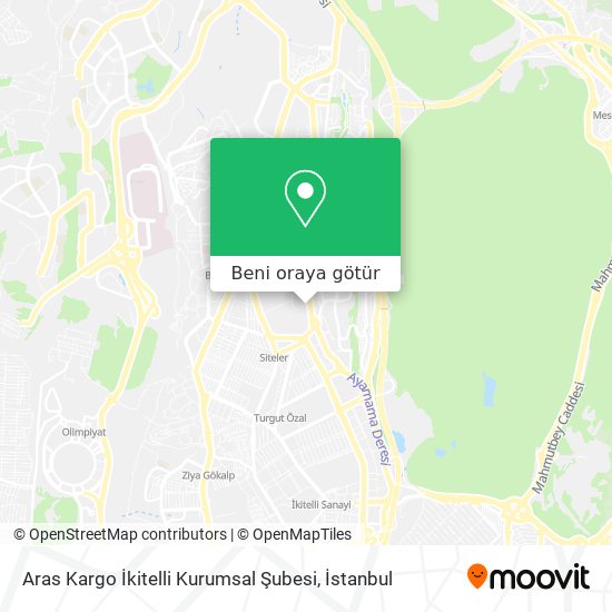 Aras Kargo İkitelli Kurumsal Şubesi harita