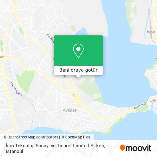 İsm Teknoloji Sanayi ve Ticaret Limited Sirketi harita