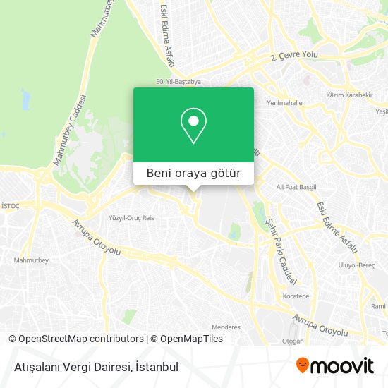 Atışalanı Vergi Dairesi harita