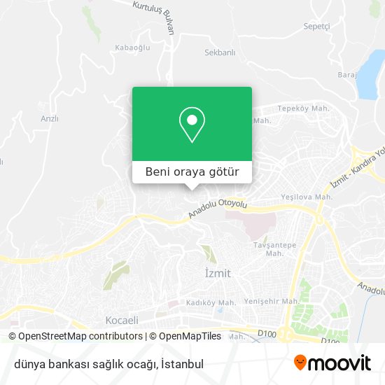 dünya bankası sağlık ocağı harita