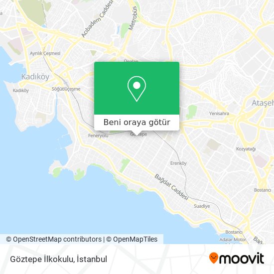 Göztepe İlkokulu harita