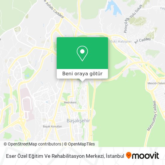 Eser Özel Eğitim Ve Rehabilitasyon Merkezi harita