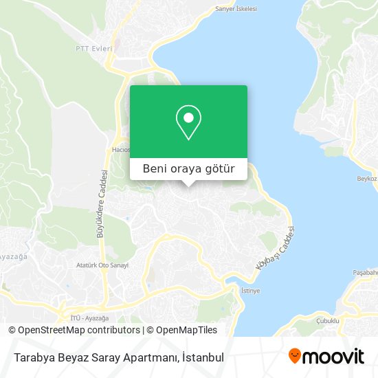 Tarabya Beyaz Saray Apartmanı harita