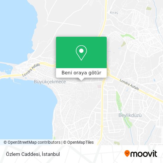 Özlem Caddesi harita