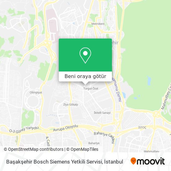 Başakşehir Bosch Siemens Yetkili Servisi harita