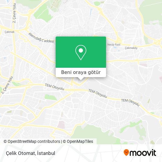 Çelik Otomat harita