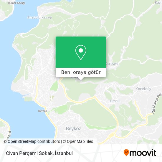 Civan Perçemi Sokak harita